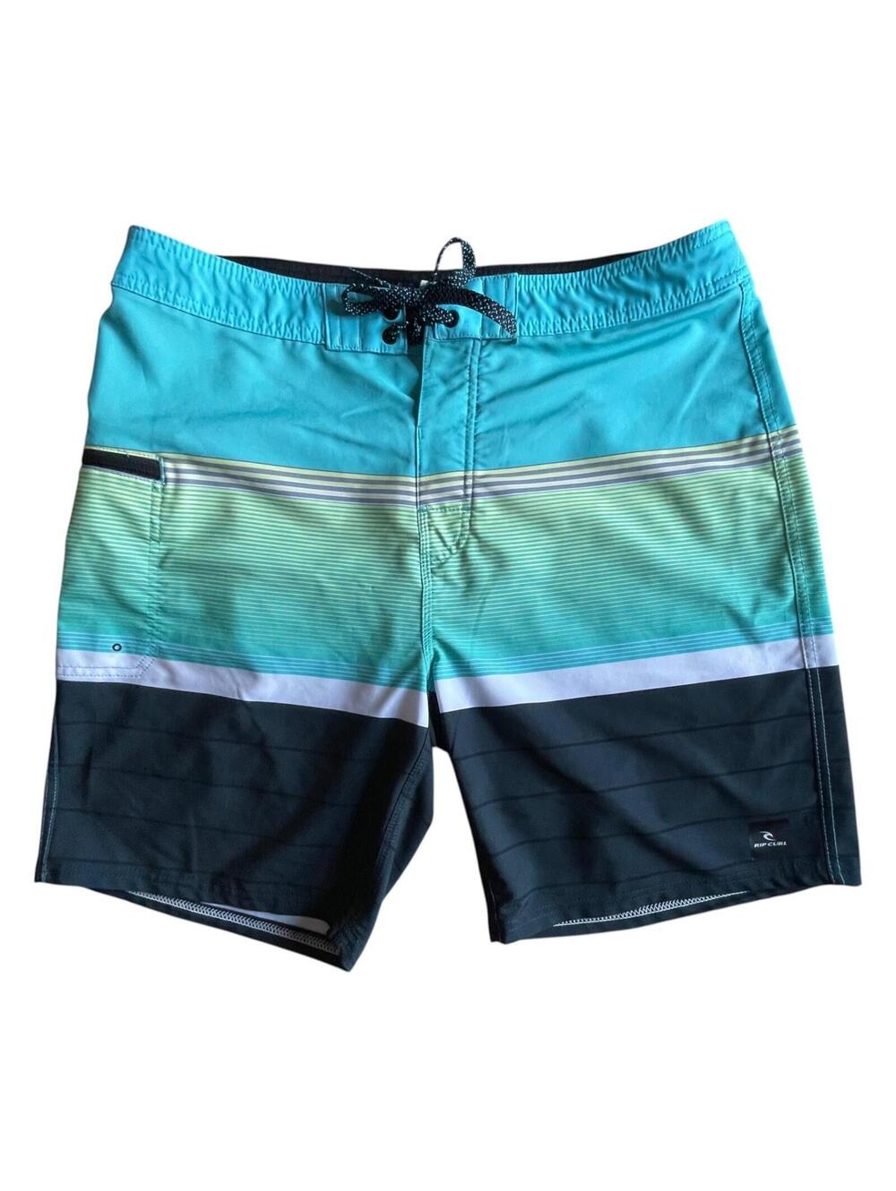 Rip Curl Mirage Board Shorts Mens 34 Blue/Green Swim Trunks